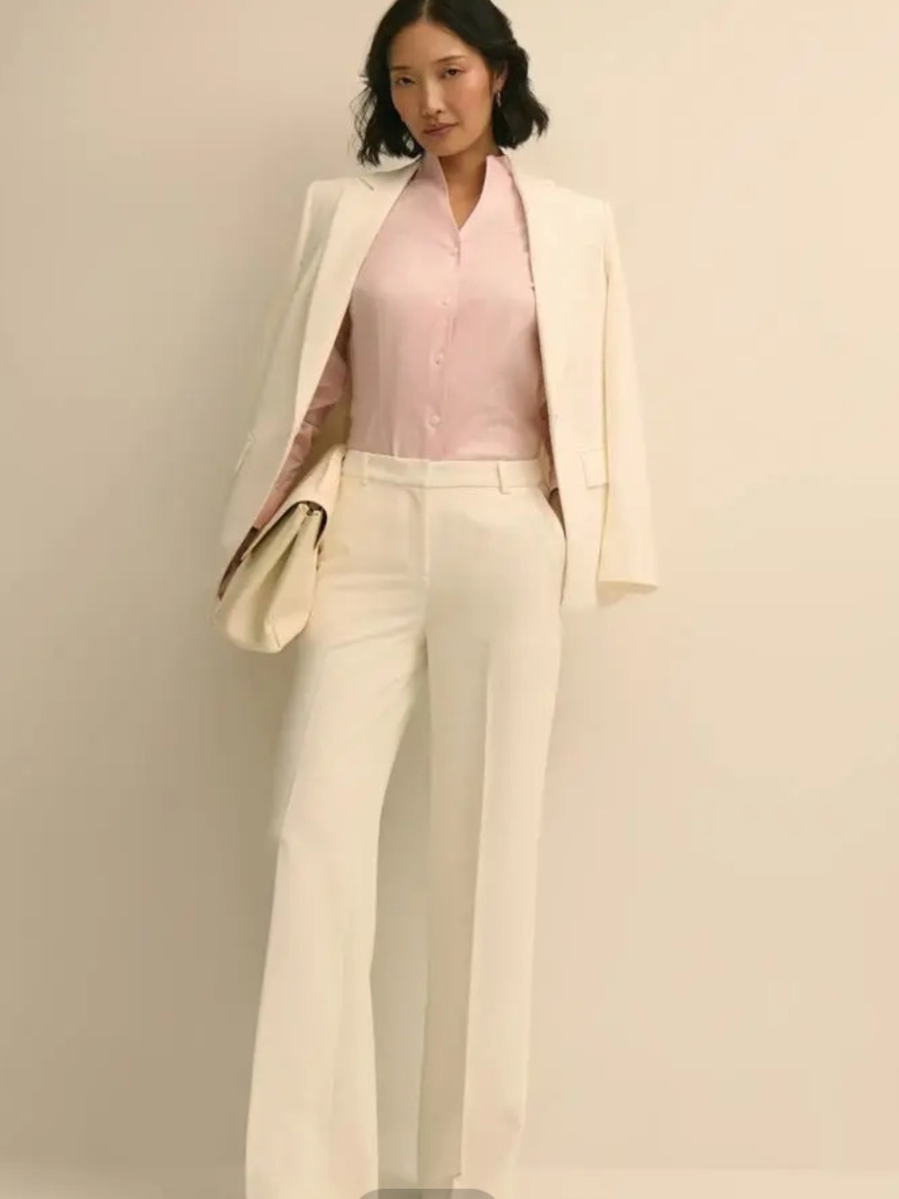 Brooks Brothers Pink Button-Down Women's Fitted Funnel Neck Shirt